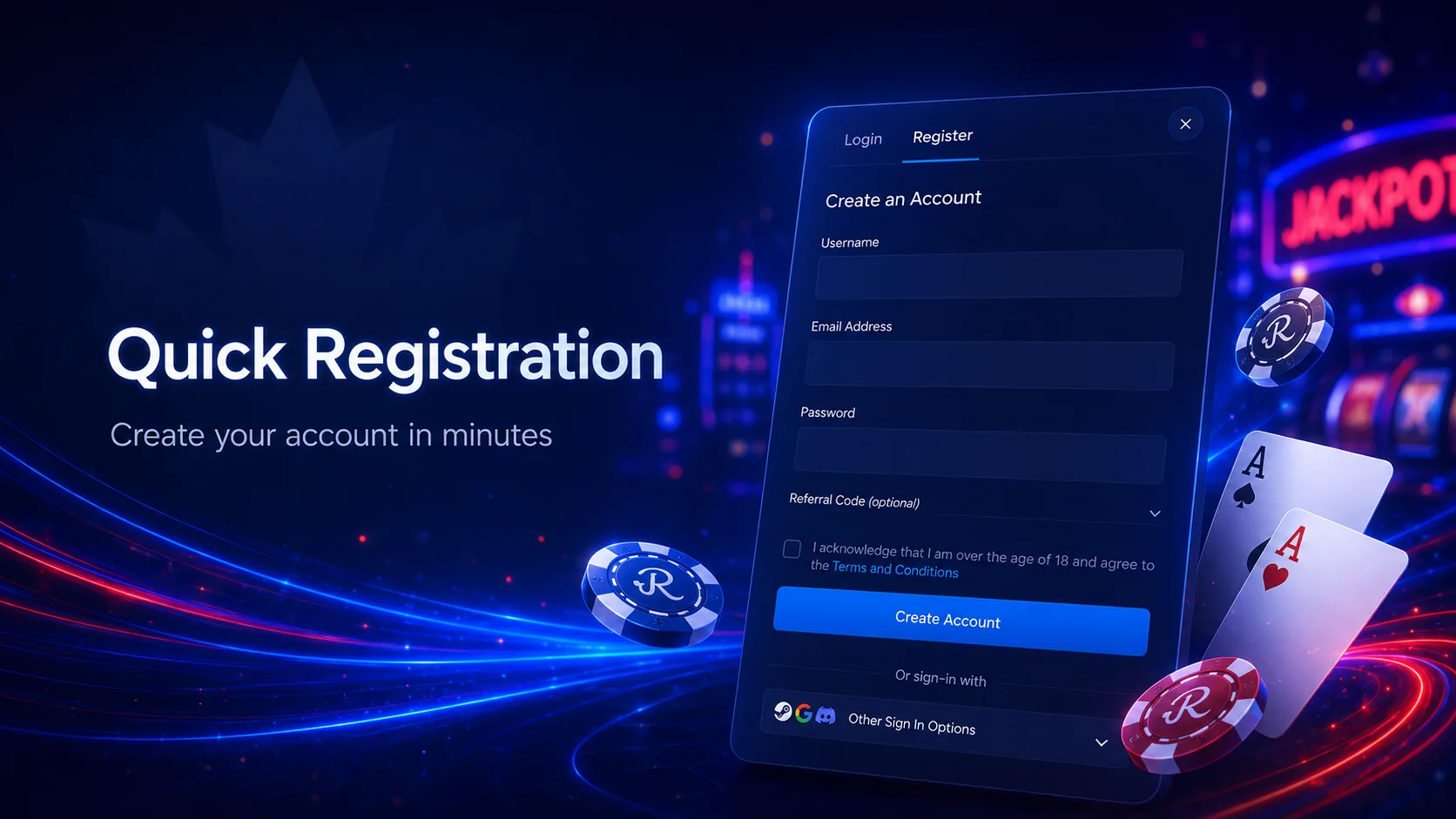 Rainbet NZ quick registration form and account setup